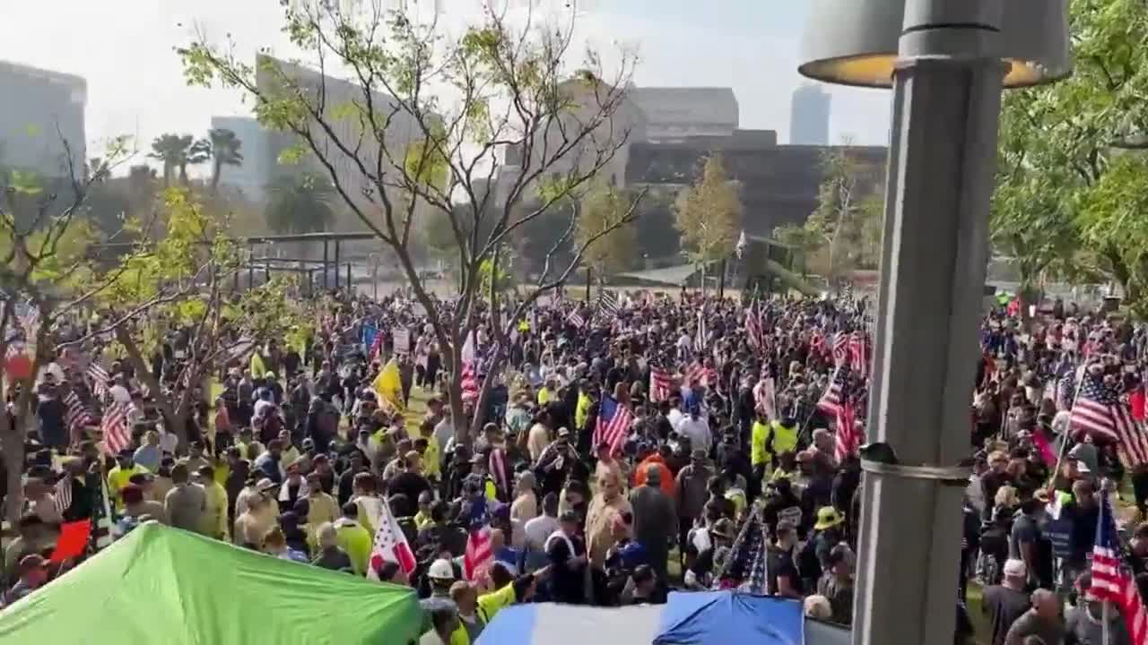 Anti-Mandate Protest, Los Angeles