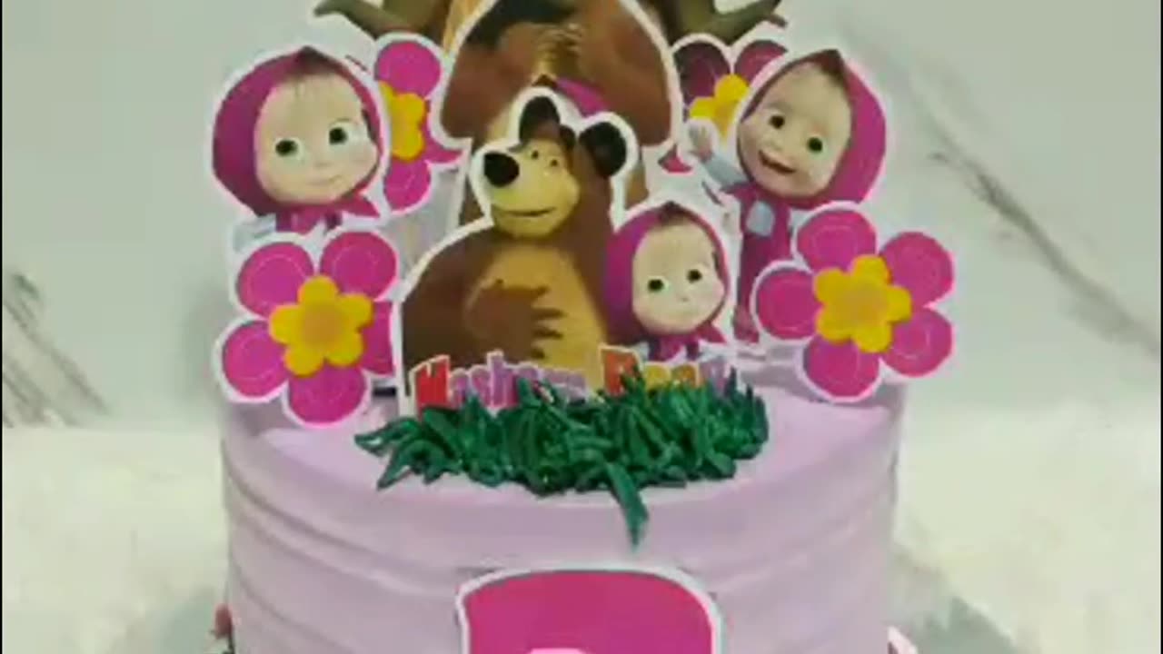 Masha and the Bear Fans Will LOVE This Cake Decoration