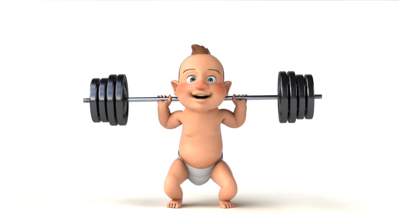 Cute#baby#weight#lifting