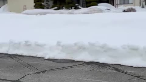 Snow in Yamagata Japan