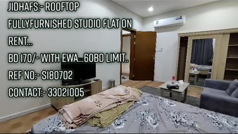 Jidhafs:-Fullyfurnished Studioflat on Rent with Ewa