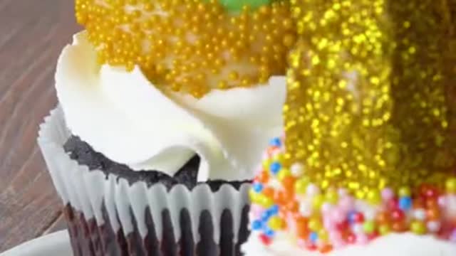 Colorful Chocolate Cake Video Top