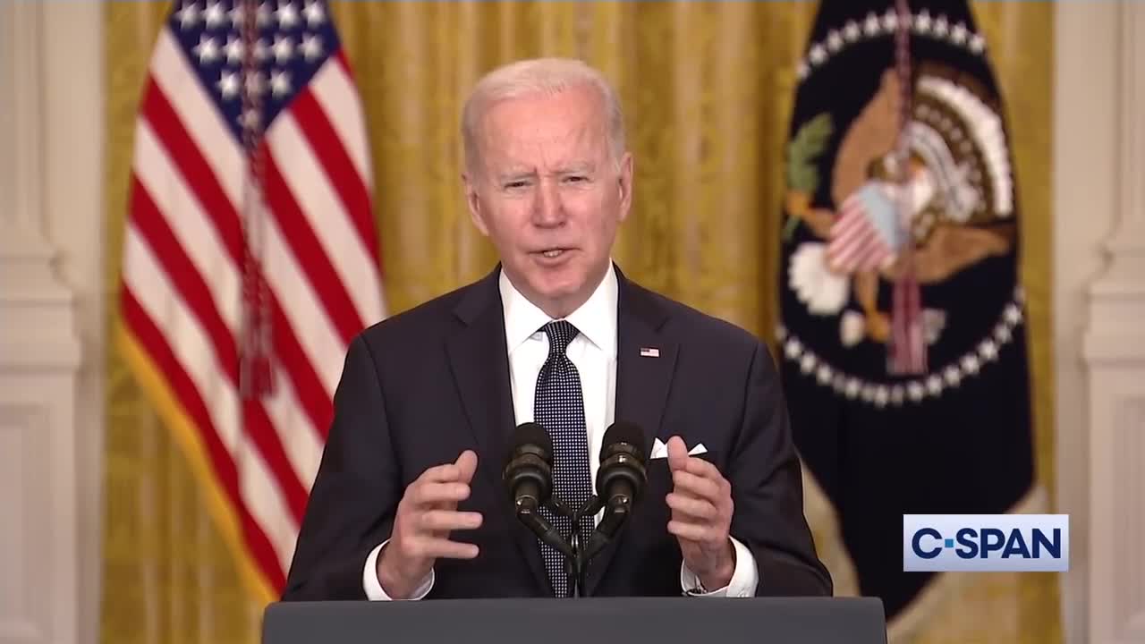 President Biden: "Invading Ukraine will prove to be a self-inflicted wound."