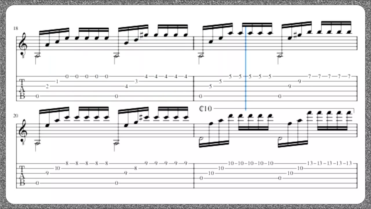 Matteo Carcassi - Op.60 - Estudo 02 - Partitura + Tablatura