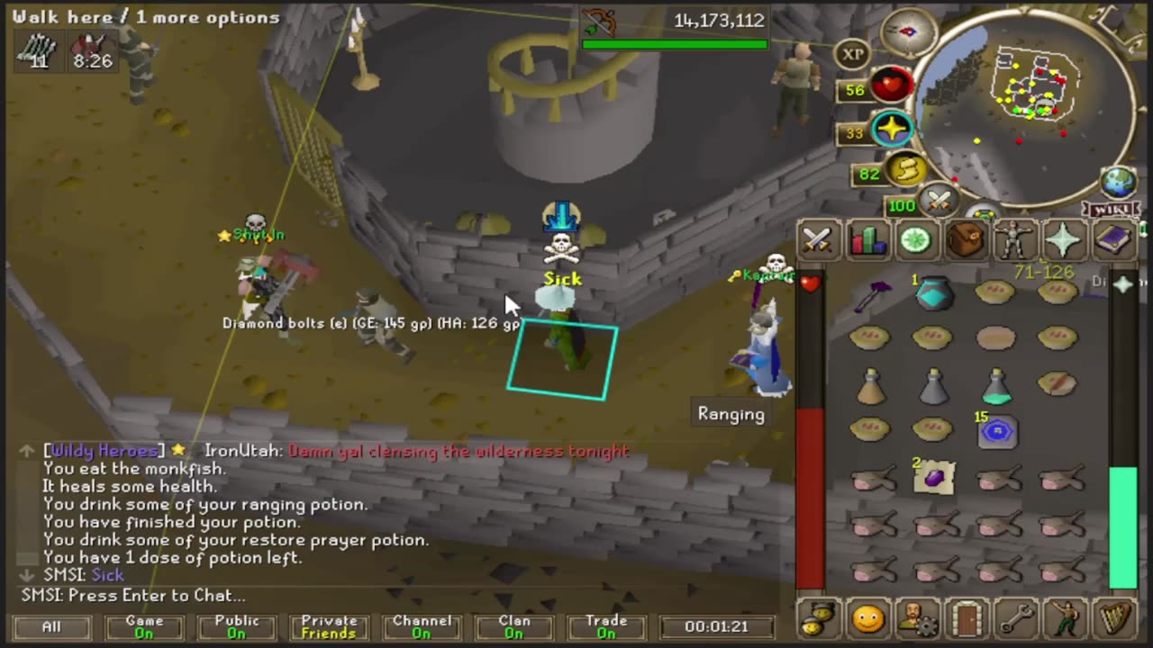 Old School RuneScape Pking Montage Wildy Cleanup