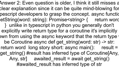 How to specify return type in an async Python function