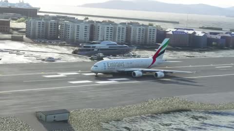 Impossible Landing Emirates Airbus A380