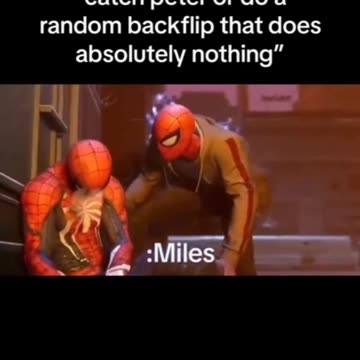Average spiderman moment