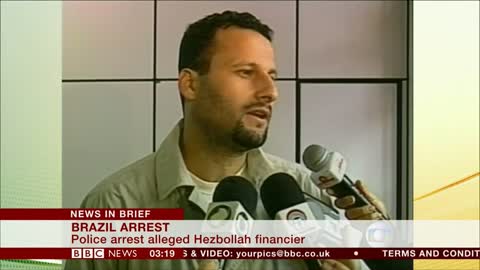 Hezbollah financier arrested (Brazil) - BBC News - 22nd September 2018