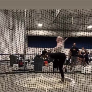 Mya Lesnar (Brock Lesnar's daughter) breaks the school shot put record for Colorado State