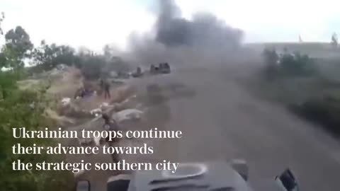 Russian soldiers crash in a foiled retreat from Kherson