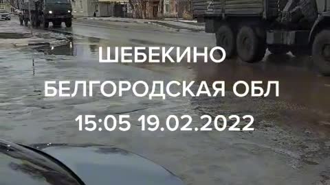 Footage uploaded 12 hours ago shows another military column with a Msta-B howitzer and "Z" markings