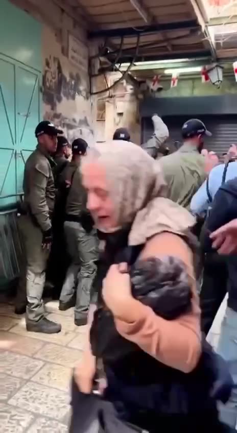 Clashes between Israeli police and Christians trying to reach the Church of the Holy Sepulchre.