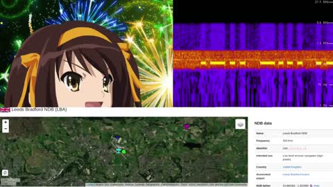 LBA Leeds Bradford UK NDB 08/10/2022 0943 UTC 402kHz
