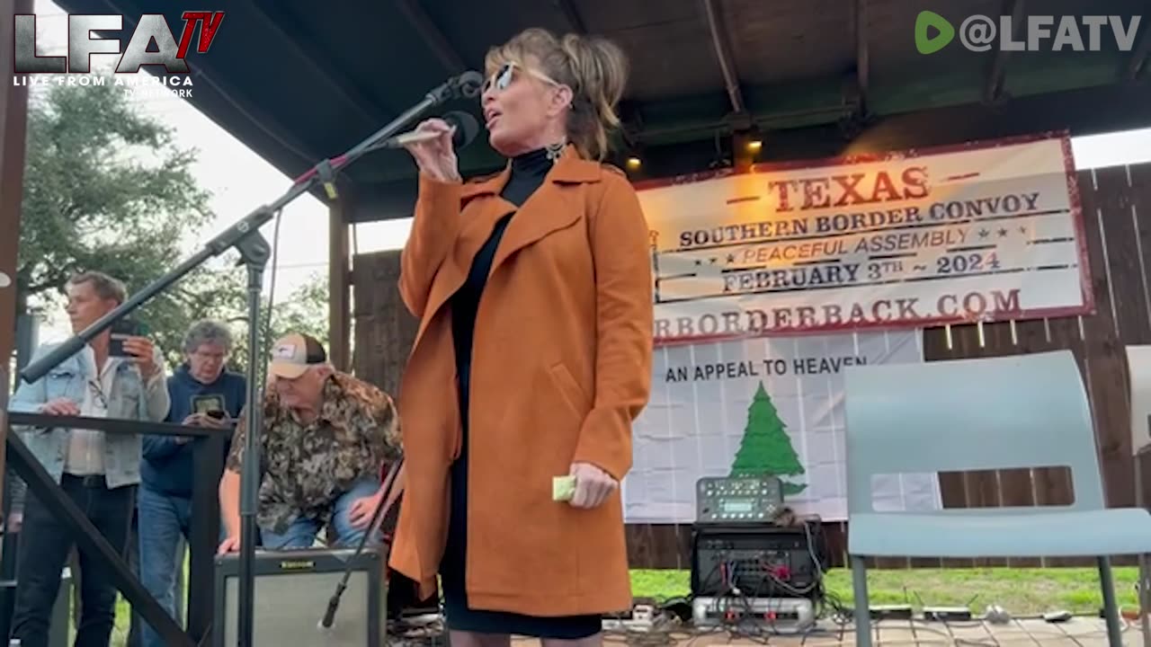 PALIN SHOWS SUPPORT FOR BORDER CONVOY!!