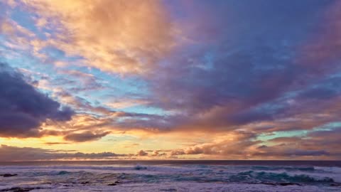 Ocean Sunset Sea Beach Coast Colourful Fantasy