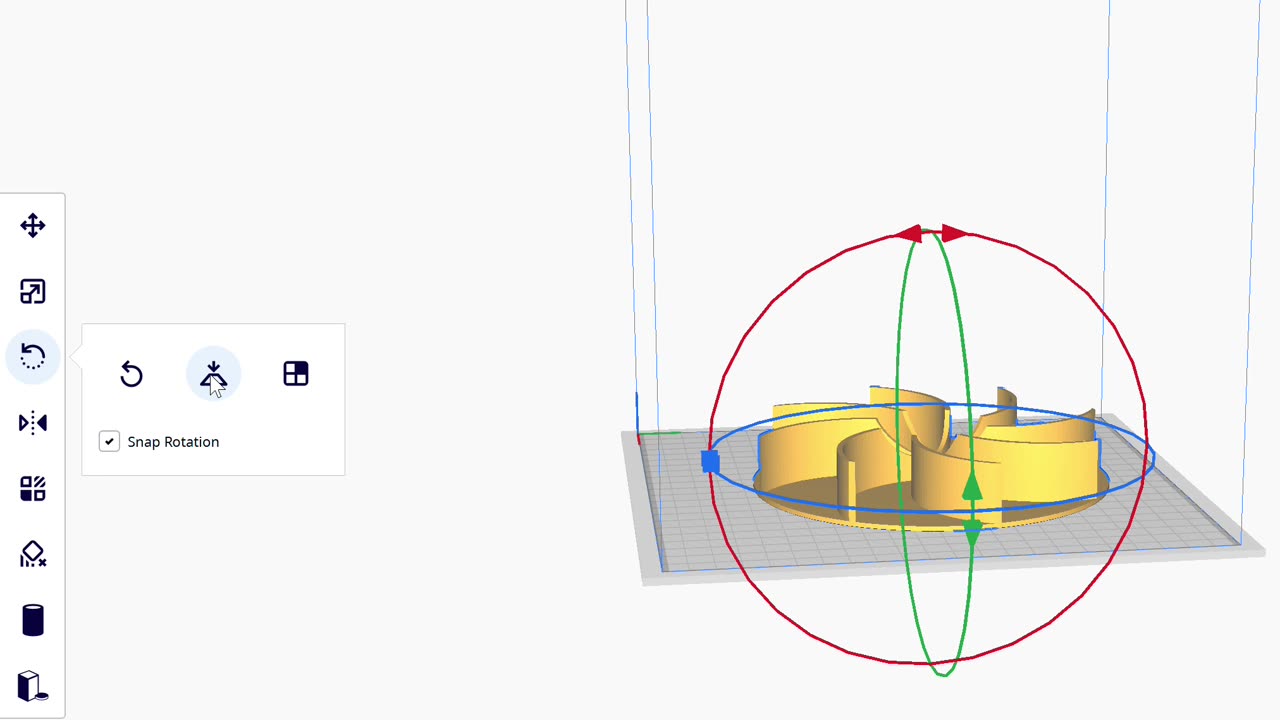 CURA Making Sure Your Model Is Flat to the Build Plate.