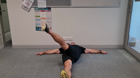 Supine TFL stretch