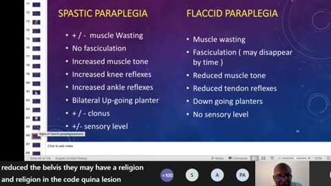 ST3.36 year old lady with LL weakness