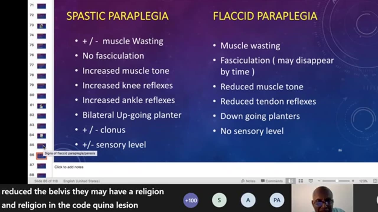 ST3.36 year old lady with LL weakness