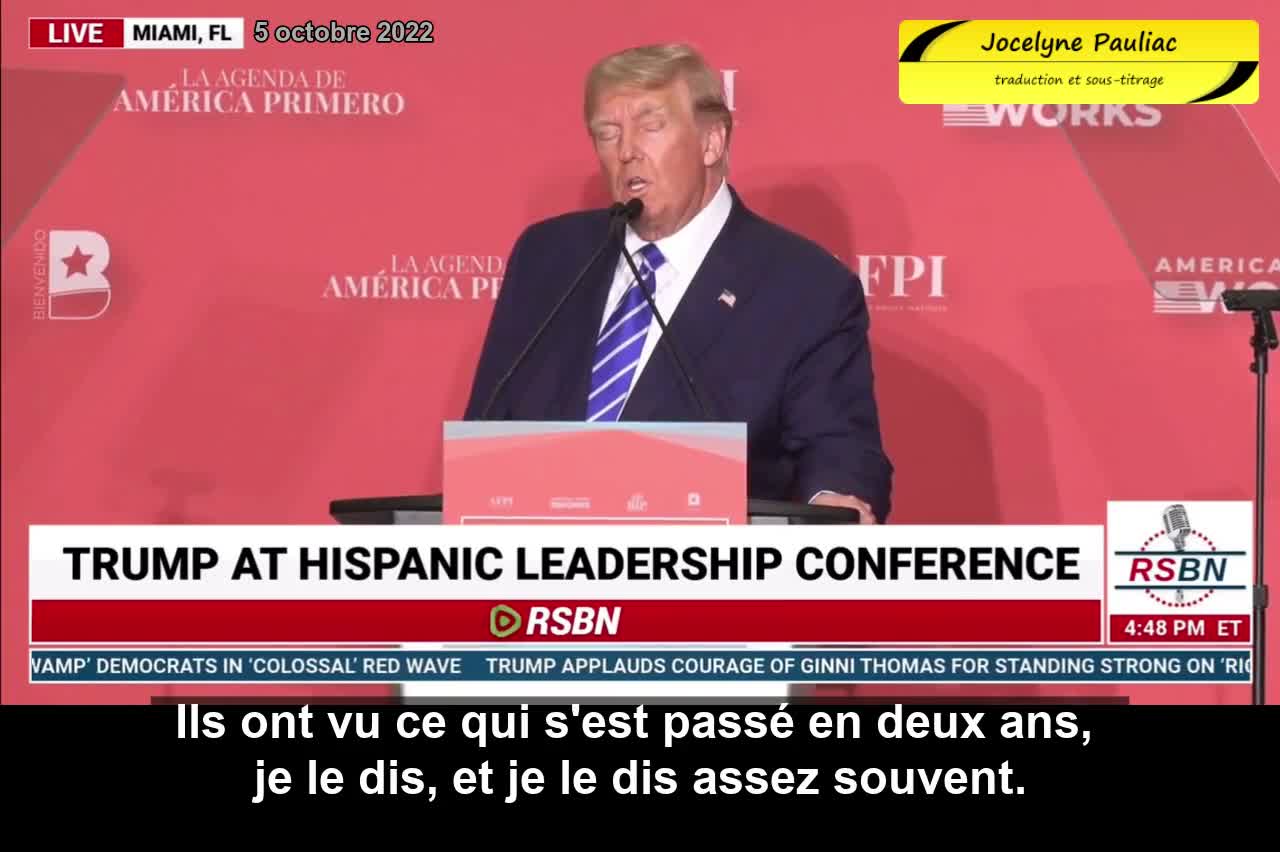 Donald Trump sur les investigations. Vidéo ST en français