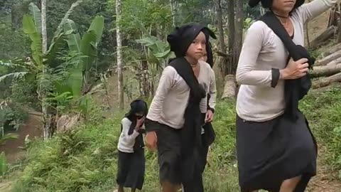 Baduy tribe originally from Indonesia