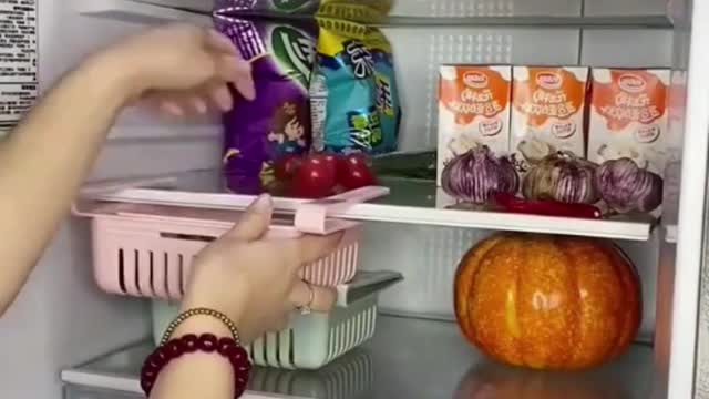Smart Gadgets★kitchen gadgets Refrigerator storage rack smart things for home
