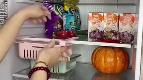Smart Gadgets★kitchen gadgets Refrigerator storage rack smart things for home