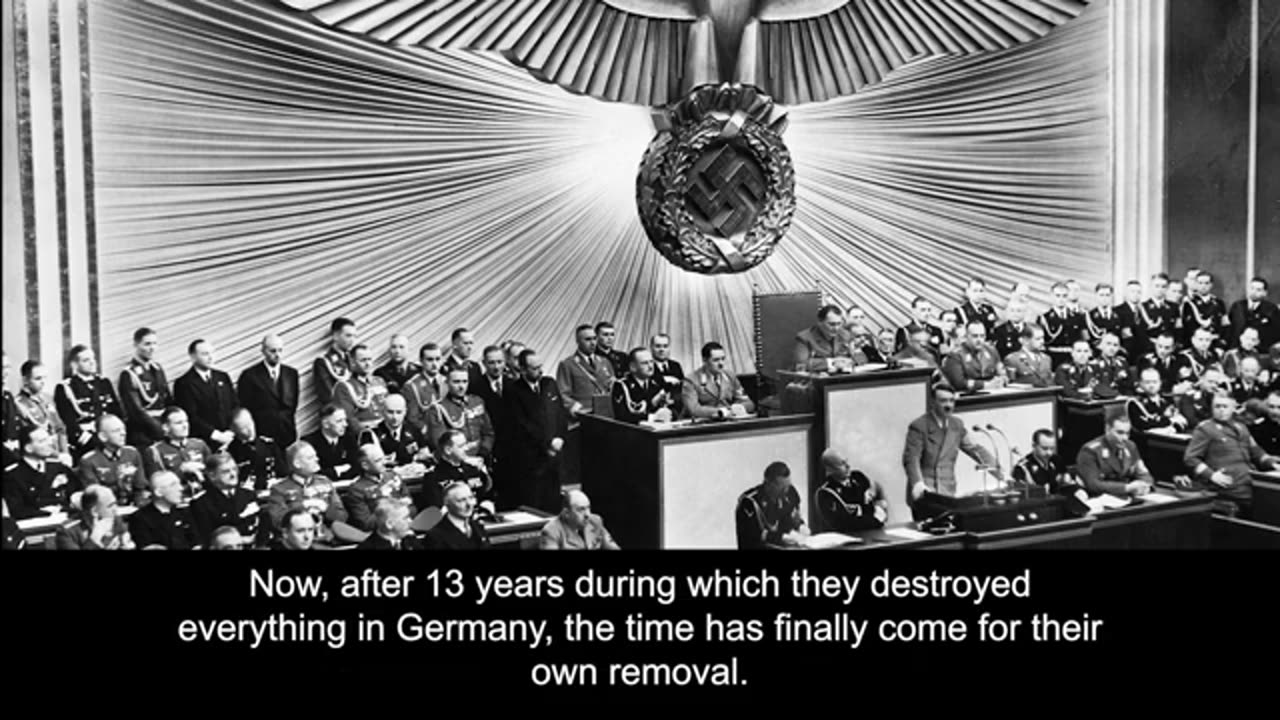 Adolf Hitler - 1932 Appeal to the Nation: Criticizing Weimar & Nazi Solutions , Eng Sub