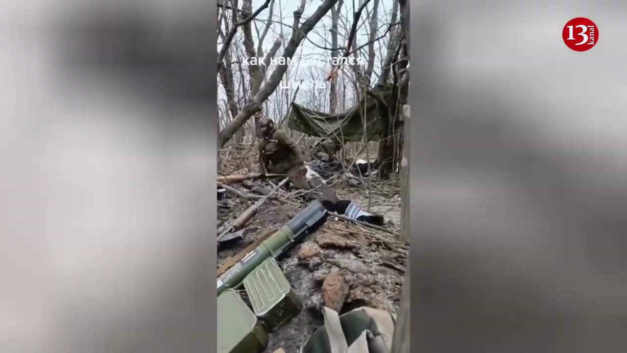 Retreating Russians left their weapons for us