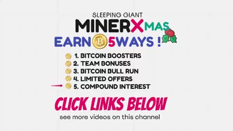 MINERX MINER X🎄A Christmas Message Like No Other🎄Earn real Bitcoin with AI🎄TOP TEAM ROB BUSER