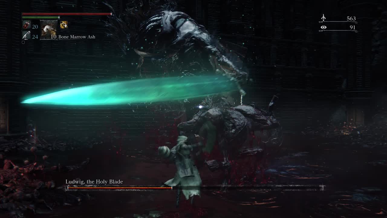 Ludwig the accursed/Holy Blade: No damage (Bloodborne: The Old Hunters)