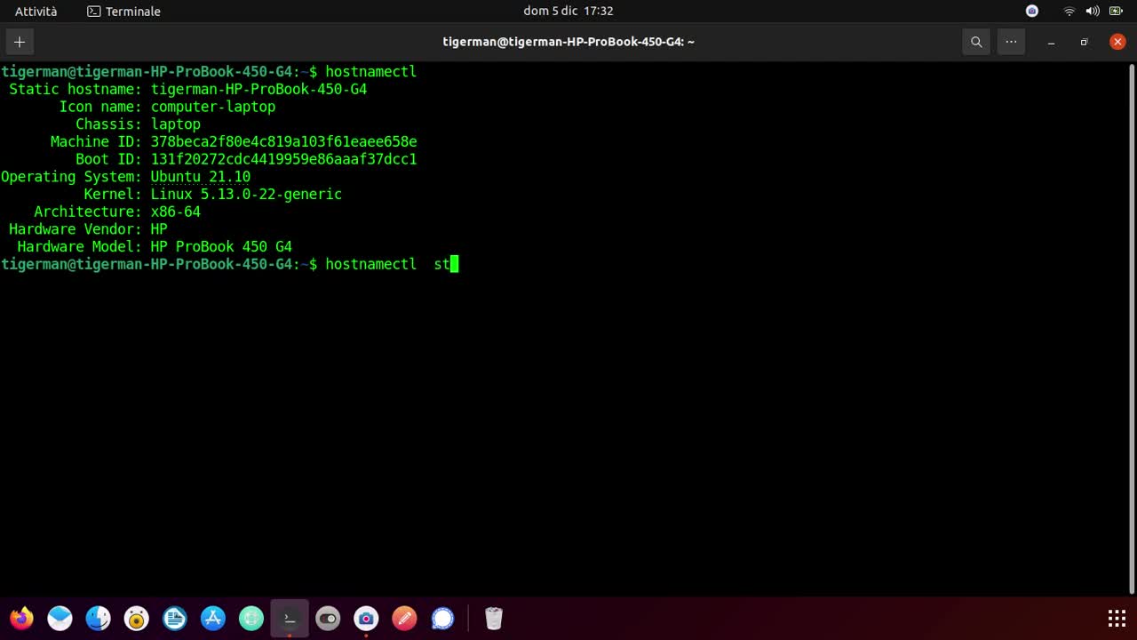 Hostnamectl - Cambia hostname permanente tramite Terminale Linux