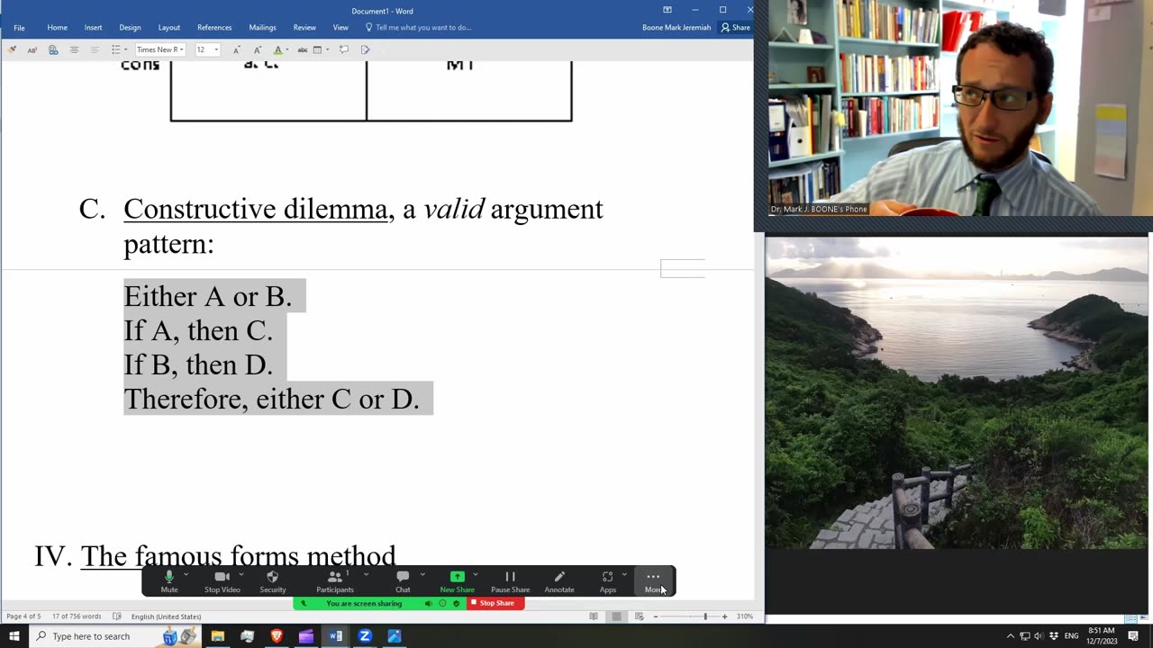 Logic for Homeschoolers, Lesson 11: Famous Forms in Statement Logic