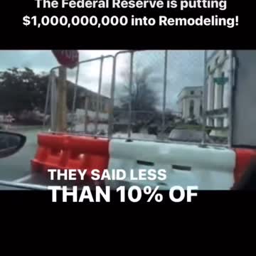 Federal reserve remodeling in D.C.? And what else going on 🤔