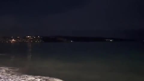 The waves at night