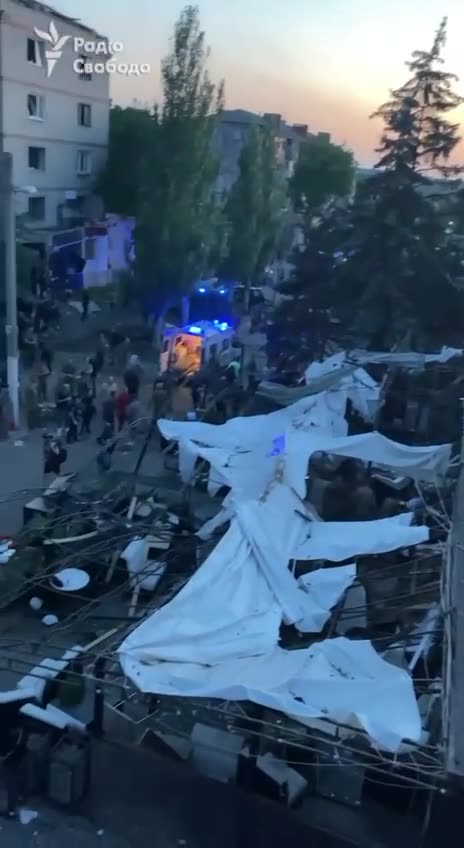 The number of wounded as a result of a missile attack on Kramatorsk