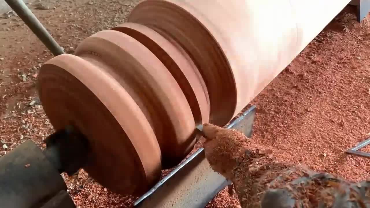 Amazing Woodturning Creative Skills Craft Fastest Easy - Great Art On A Big Wood Lathe