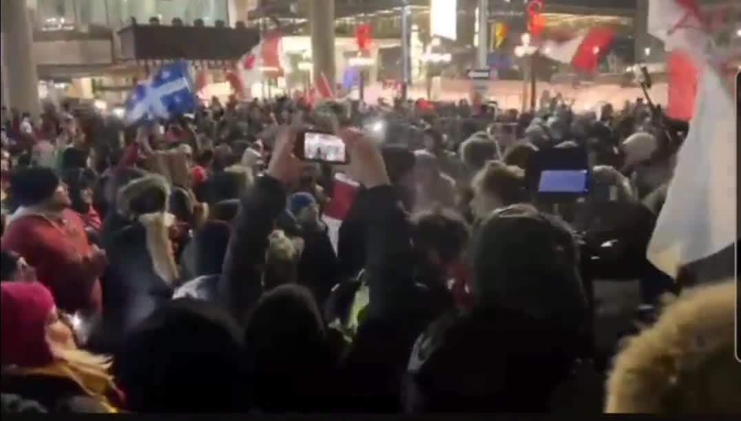 Scene from an Ottawa Rally - Doesn't Look Like a "Terrorist" Rally