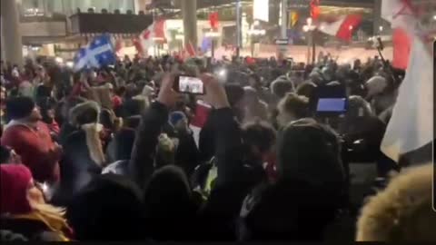 Scene from an Ottawa Rally - Doesn't Look Like a "Terrorist" Rally