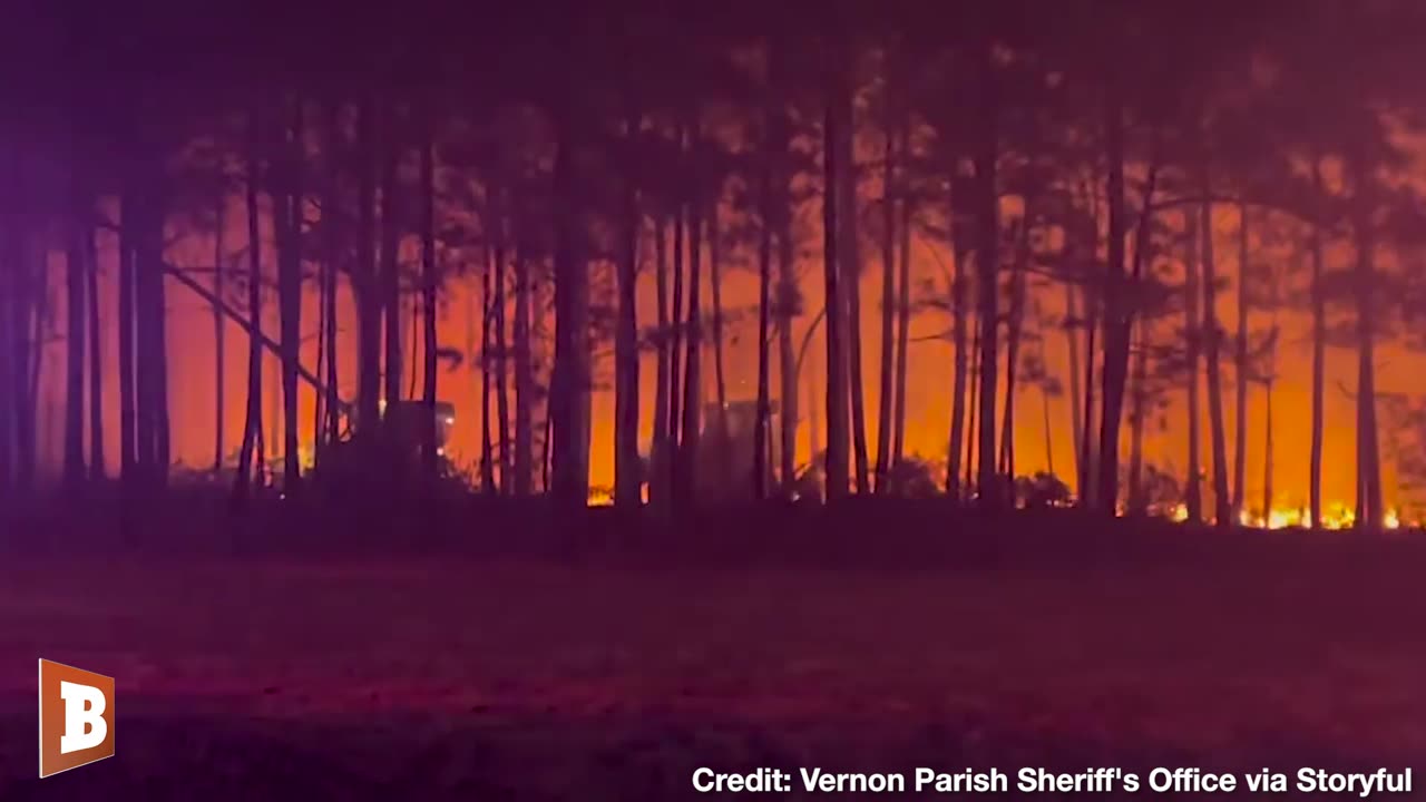 Firefighters Take on Louisiana WILDFIRES Turning the Sky Red