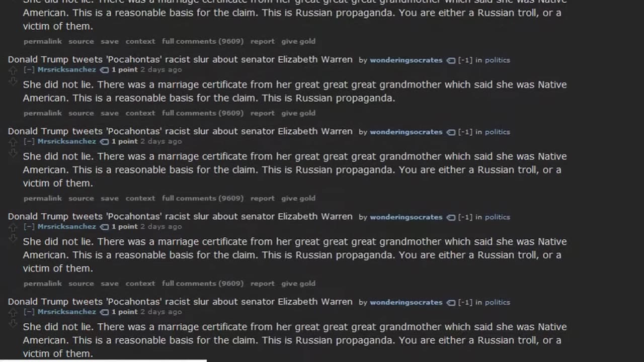 When r/politics accuses you of being a Russian