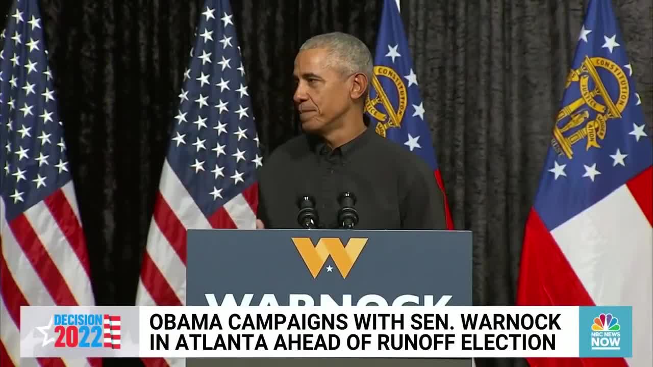 Political Heavyweights Campaign For Warnock, Walker Ahead Of Georgia Senate Runoff