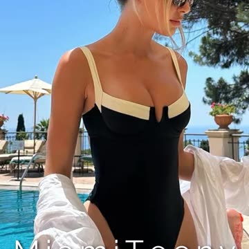 Backless One Piece Swimsuit