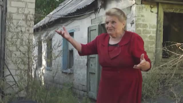 Resident of the Donetskoe talks about her everyday life under shelling