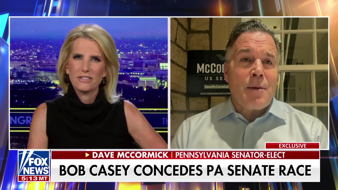 Sen.-elect Dave McCormick speaks out after his opponent concedes election