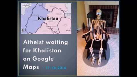 ATHEIST Skeleton waiting for Proof