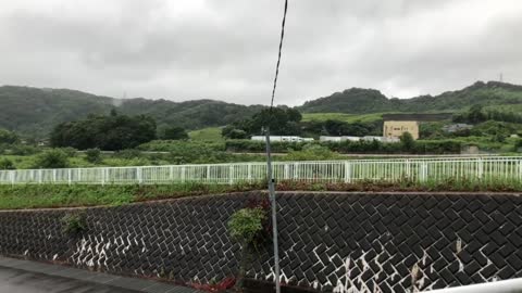 A beautiful rainy morning in rural Japan