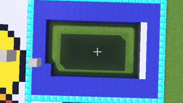 (World's Smallest Voilin) Zoom Logo Pixel Art in minecraft _shorts