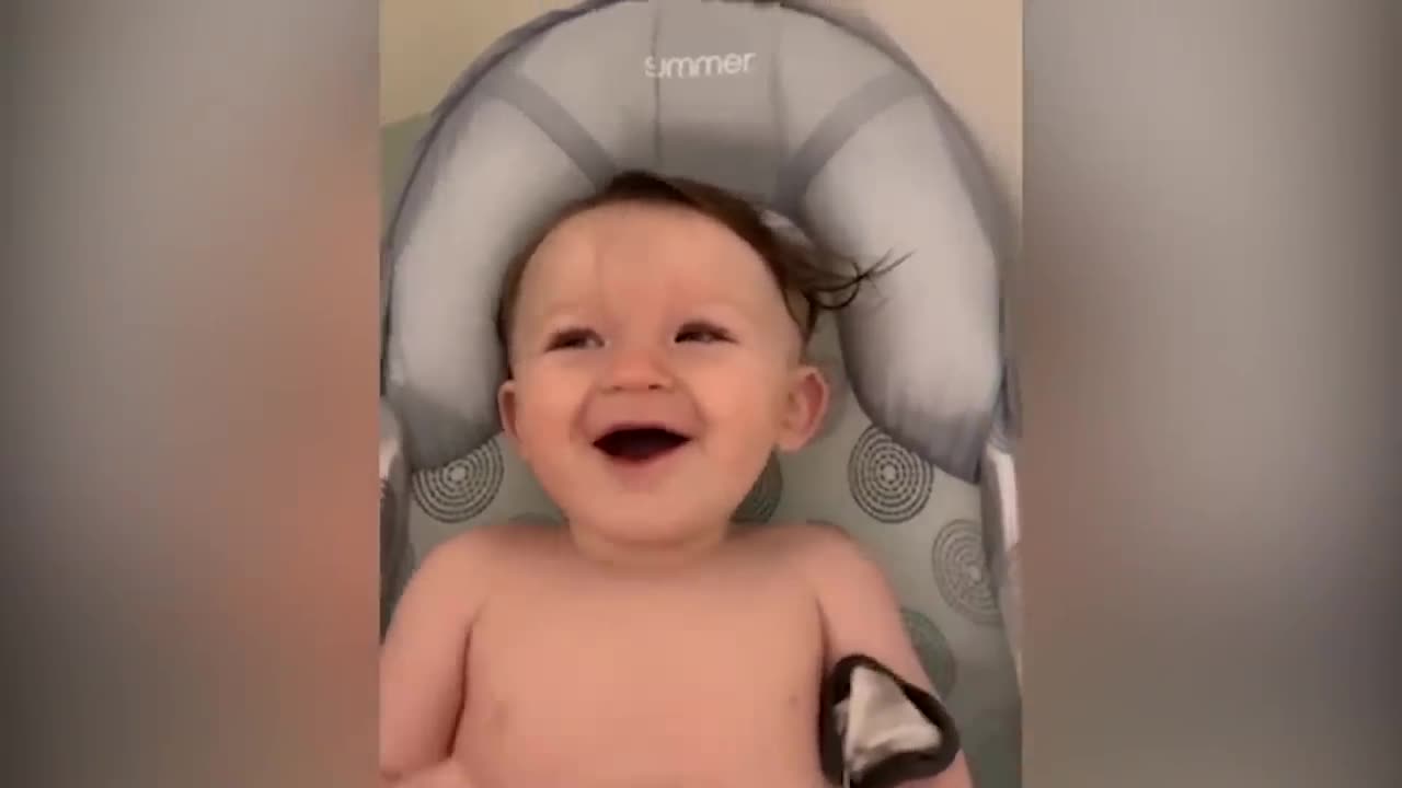 Where Are You Looking At? Funniest Baby Bath Time LOL ! Cute Video